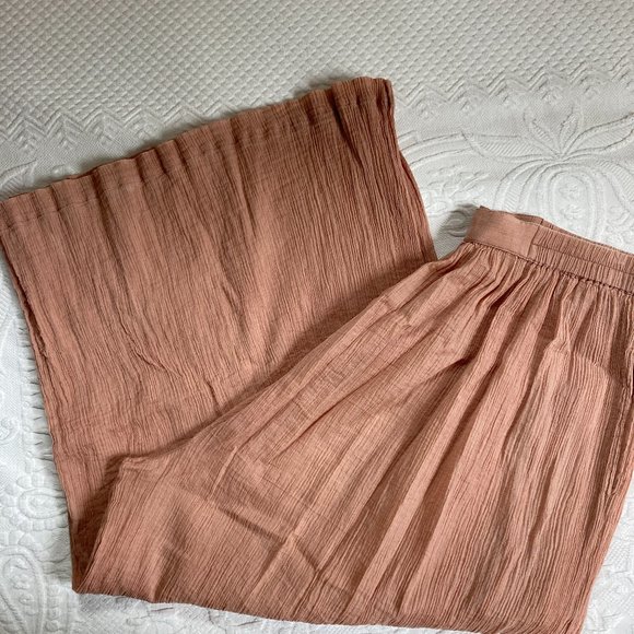 vintage Pants - wide gauze cotton palazzo pants